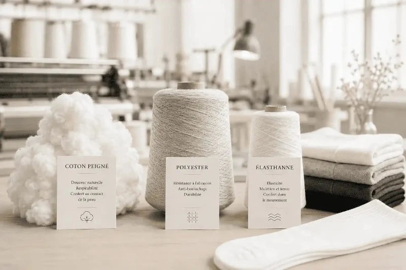Composition d'une chaussette : à quoi sert chaque fibre ? SOXX.shop Image
