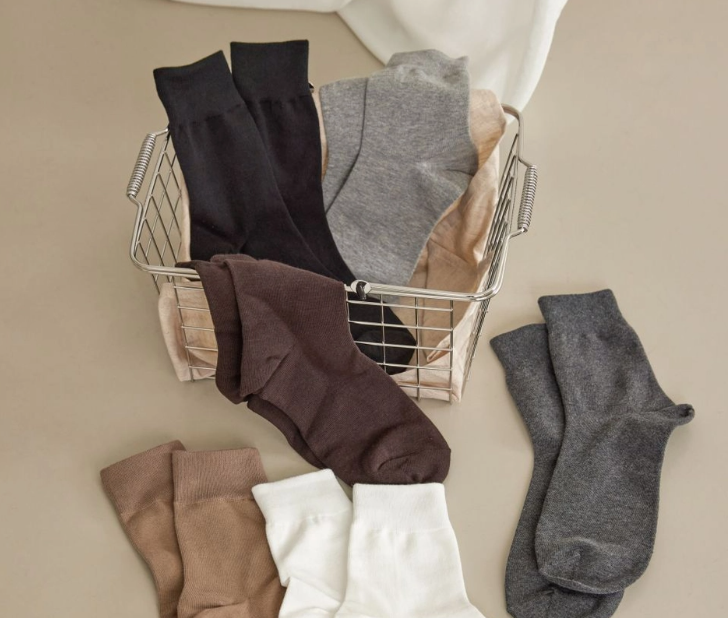 Chaussettes femme essentiel coton peigné noir marine gris — SOXX.SHOP Image