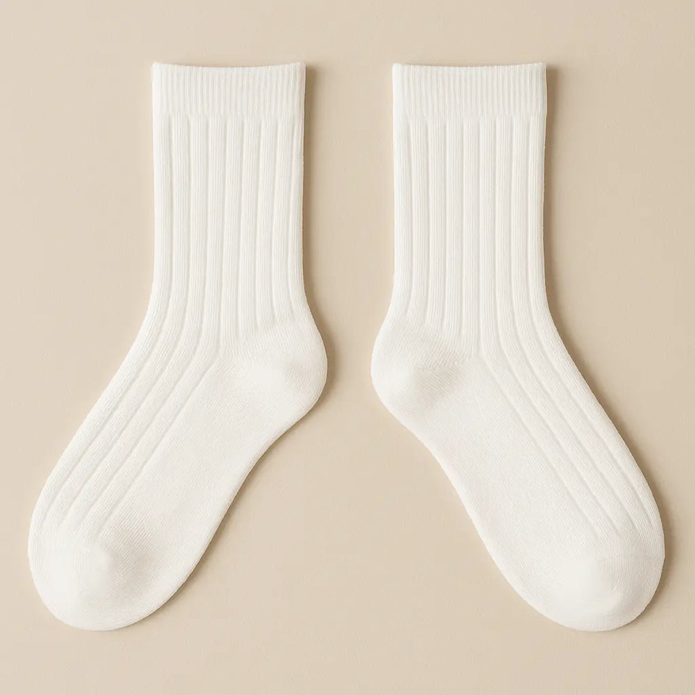 Chaussettes Enfant Couleurs Blanc Coton Mollet paire