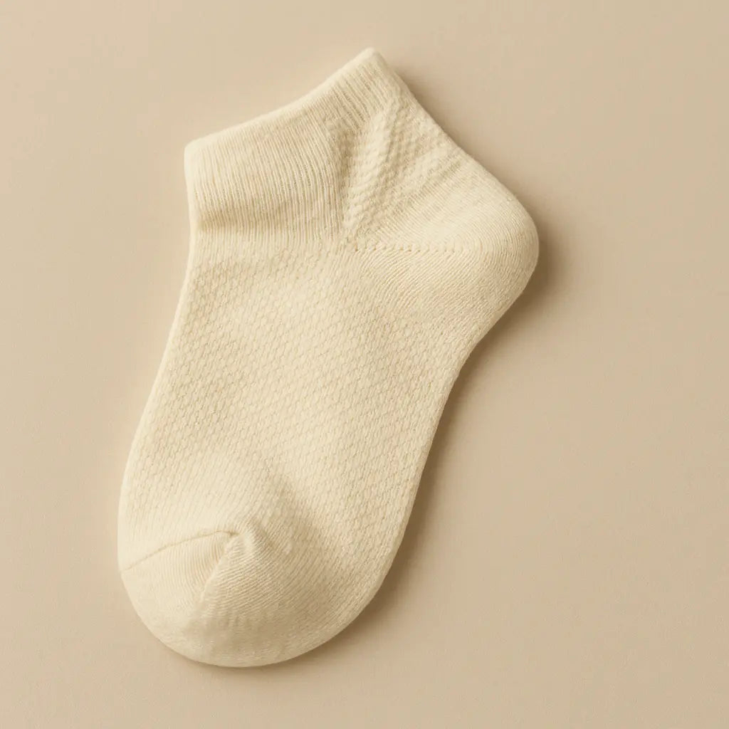 Chaussettes enfants socquettes jaunes en coton vue à plat