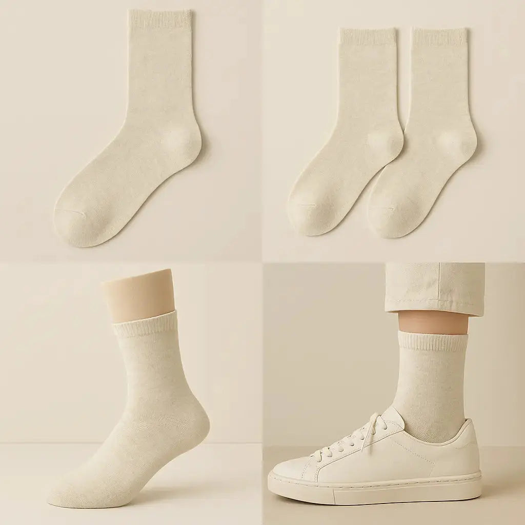 Chaussettes femme Couleurs Avoine en coton mollet galerie produit
