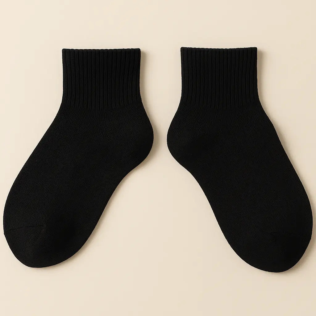 Chaussettes femmes courtes noires en coton SOXX paire