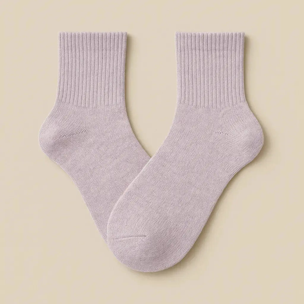 Chaussettes femmes courtes violet coton SOXX paire
