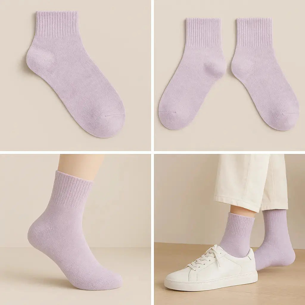 Chaussettes femmes courtes violet coton SOXX galerie produit