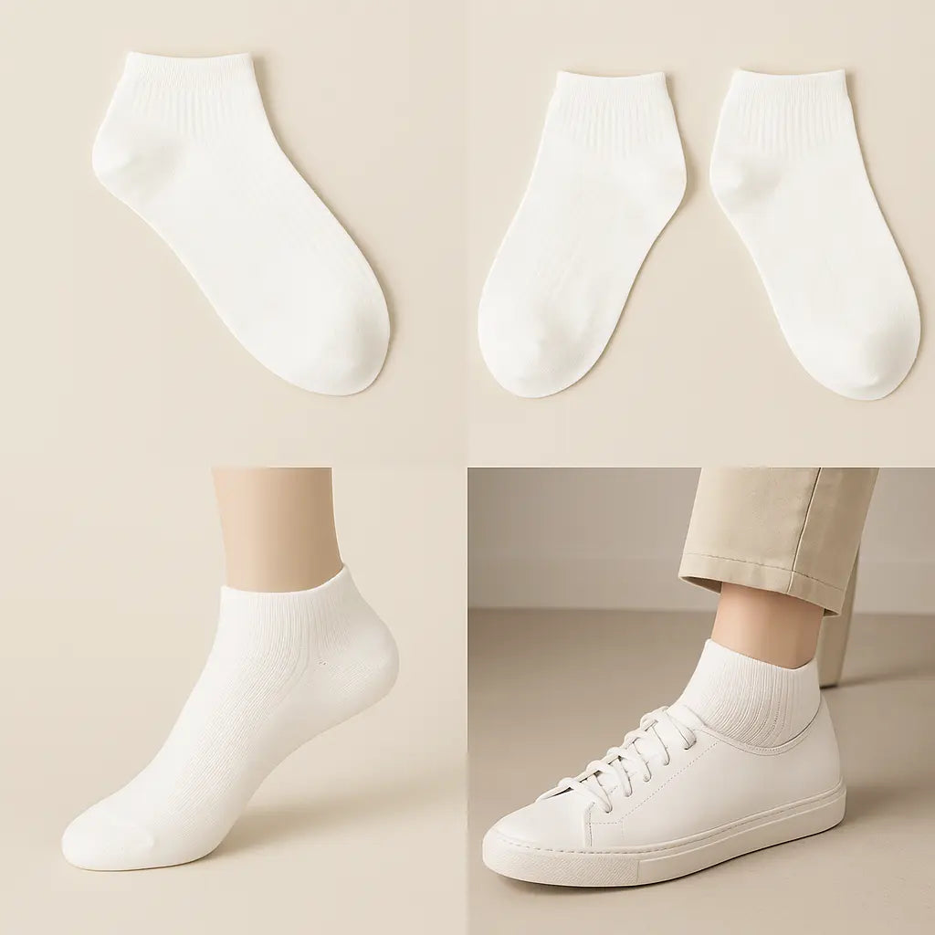 Chaussettes femmes socquettes blanches en coton SOXX galerie produit