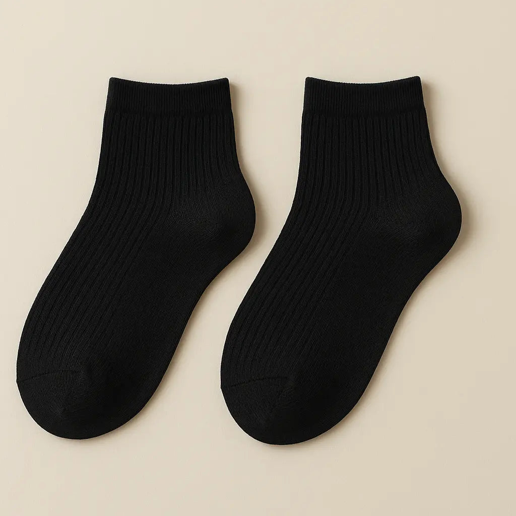 Chaussettes femmes socquettes coton noir SOXX paire