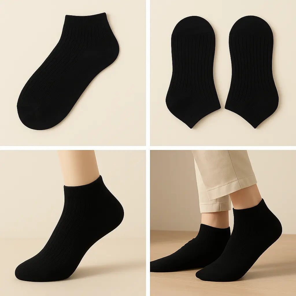 Chaussettes femmes socquettes coton noir SOXX galerie produit