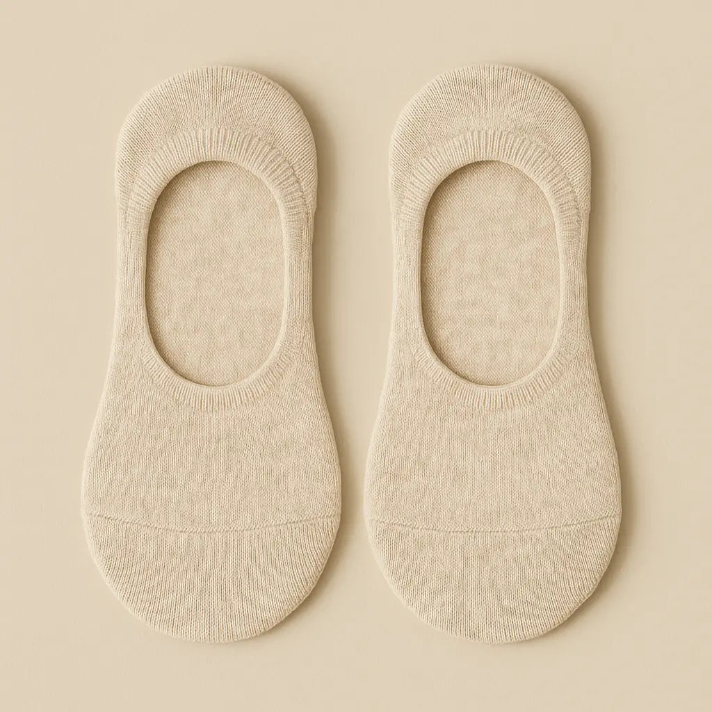 Chaussettes femmes socquettes coton avoine paire