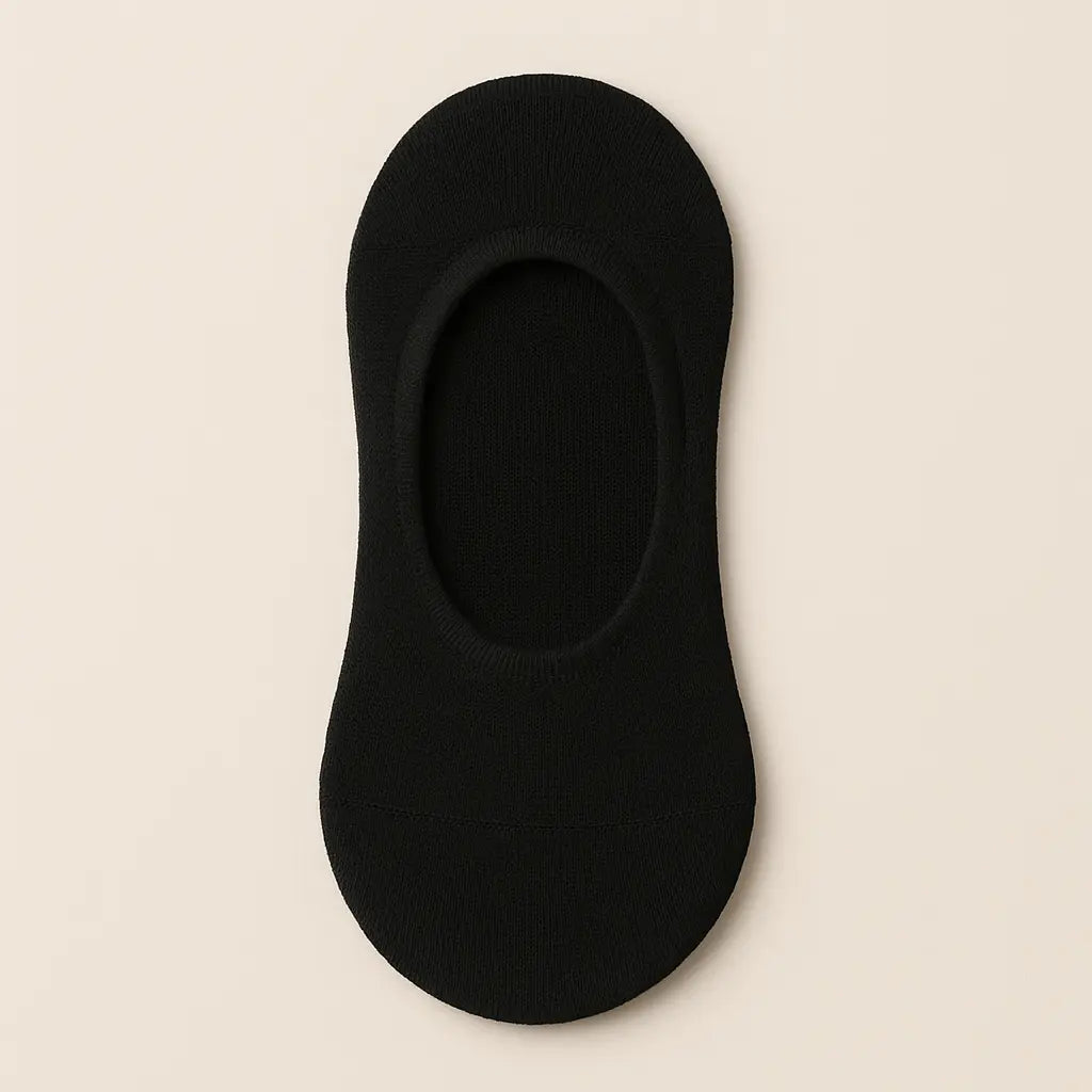 Chaussettes femmes socquettes coton noir SOXX vue à plat