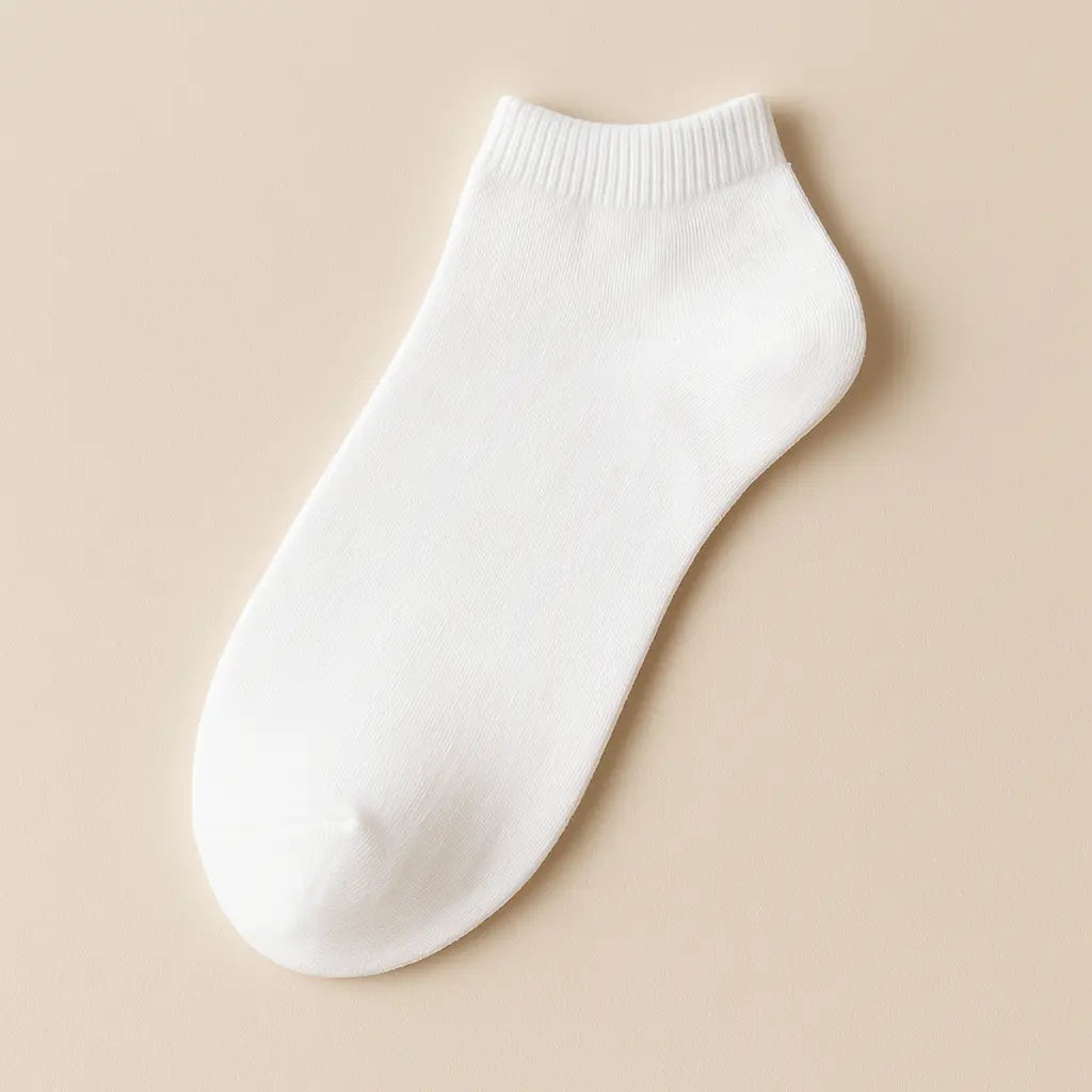 Chaussettes femmes socquettes coton blanc SOXX vue à plat