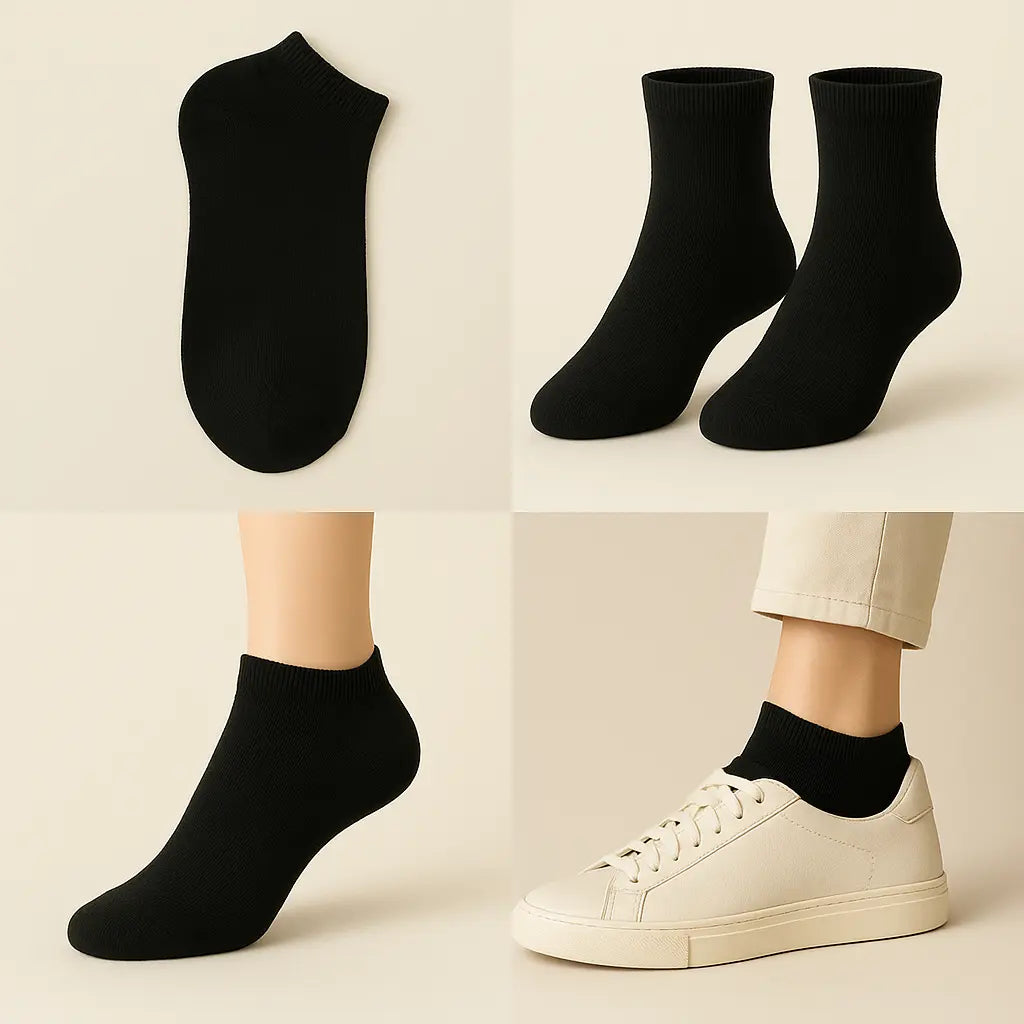 Chaussettes femmes socquettes coton noir SOXX galerie produit