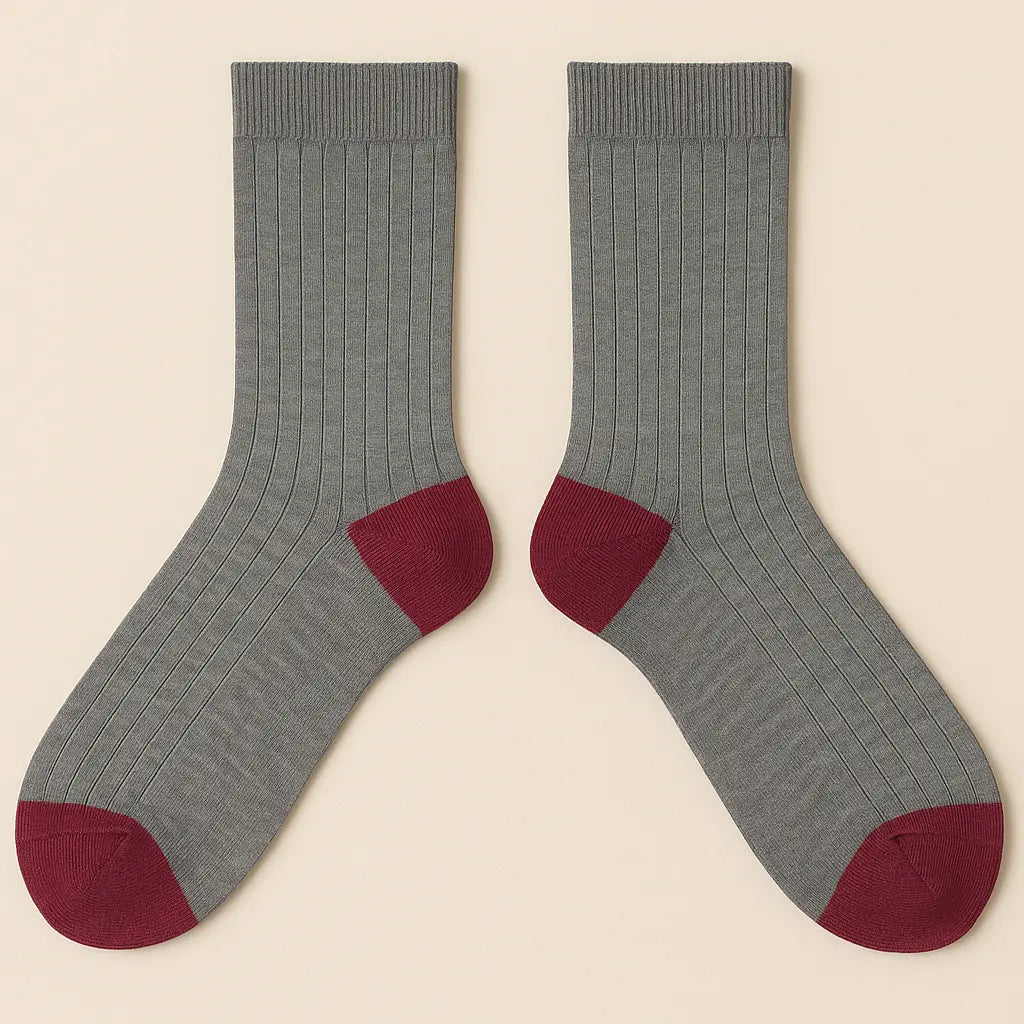 Chaussettes Homme City Mollet Coton Gris Clair paire