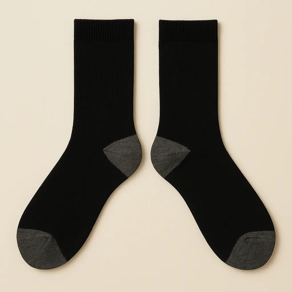 Chaussettes Hommes City Noir Mollet en Coton paire