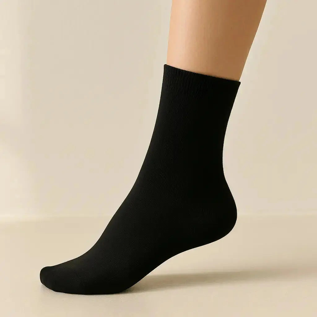 Chaussettes hommes noir mollet en coton SOXX Couleurs sur pied mannequin