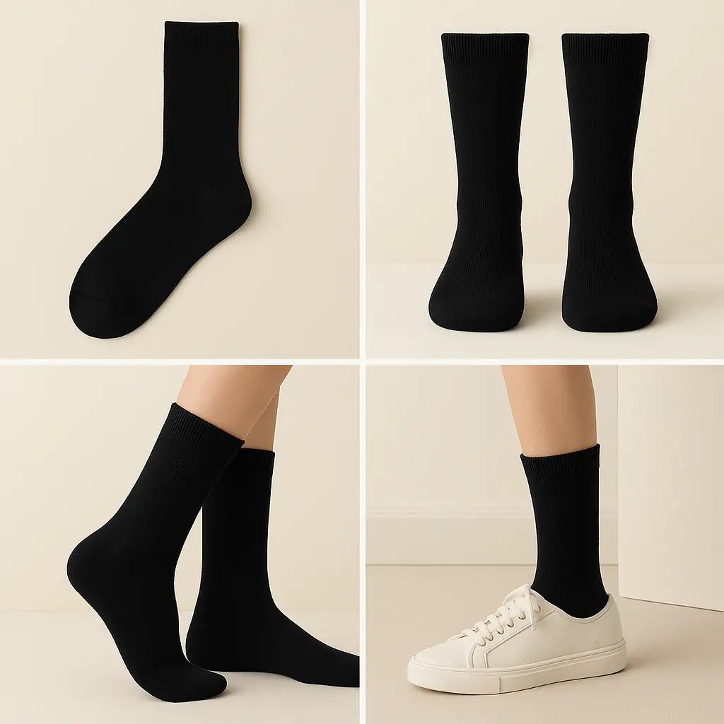 Chaussettes hommes noir mollet en coton SOXX Couleurs galerie produit