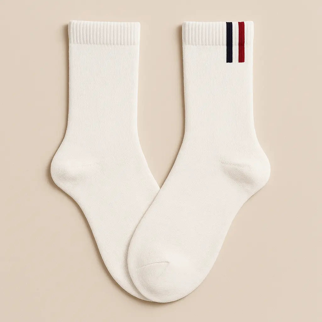 Chaussettes Homme France Mollet Coton Blanc paire
