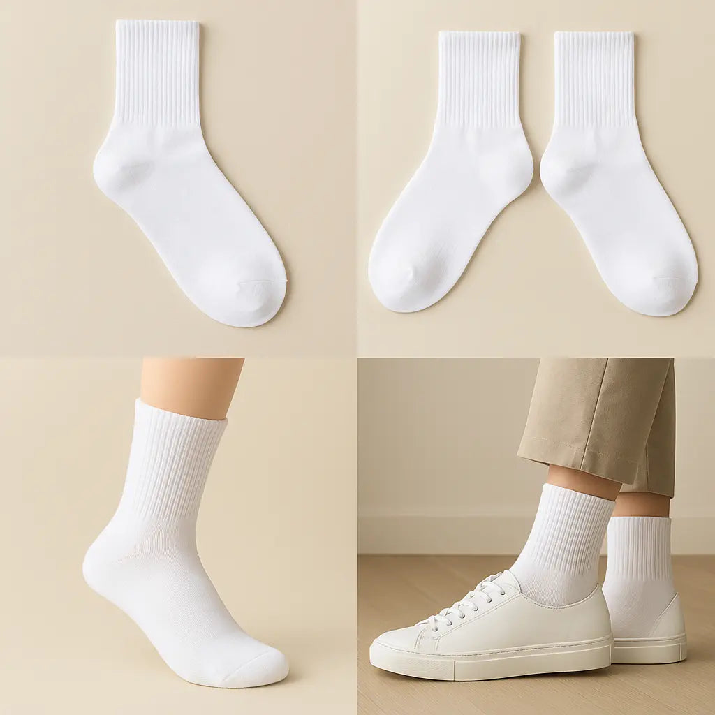 Chaussettes hommes courtes en coton blanc SOXX galerie produit