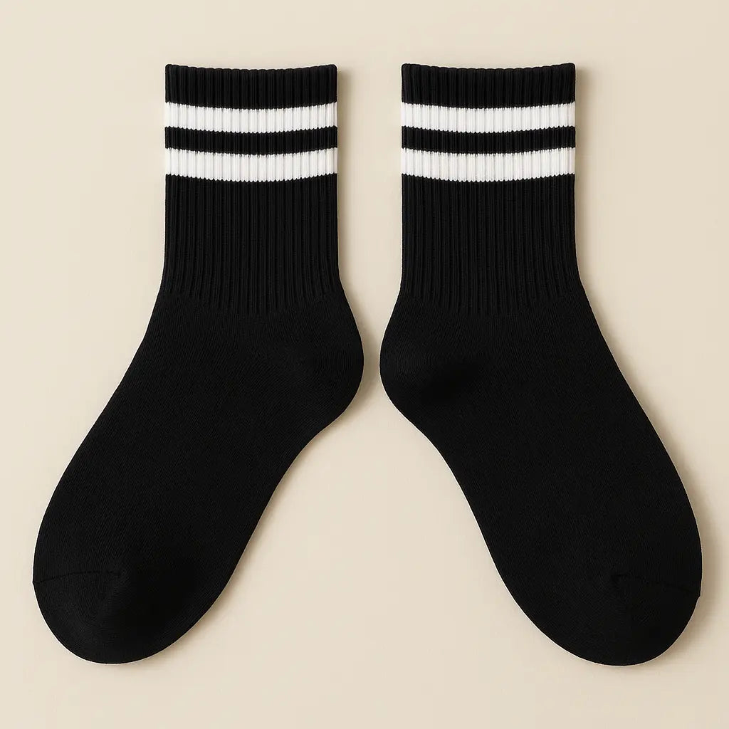 Chaussettes homme courtes en coton noir SOXX paire
