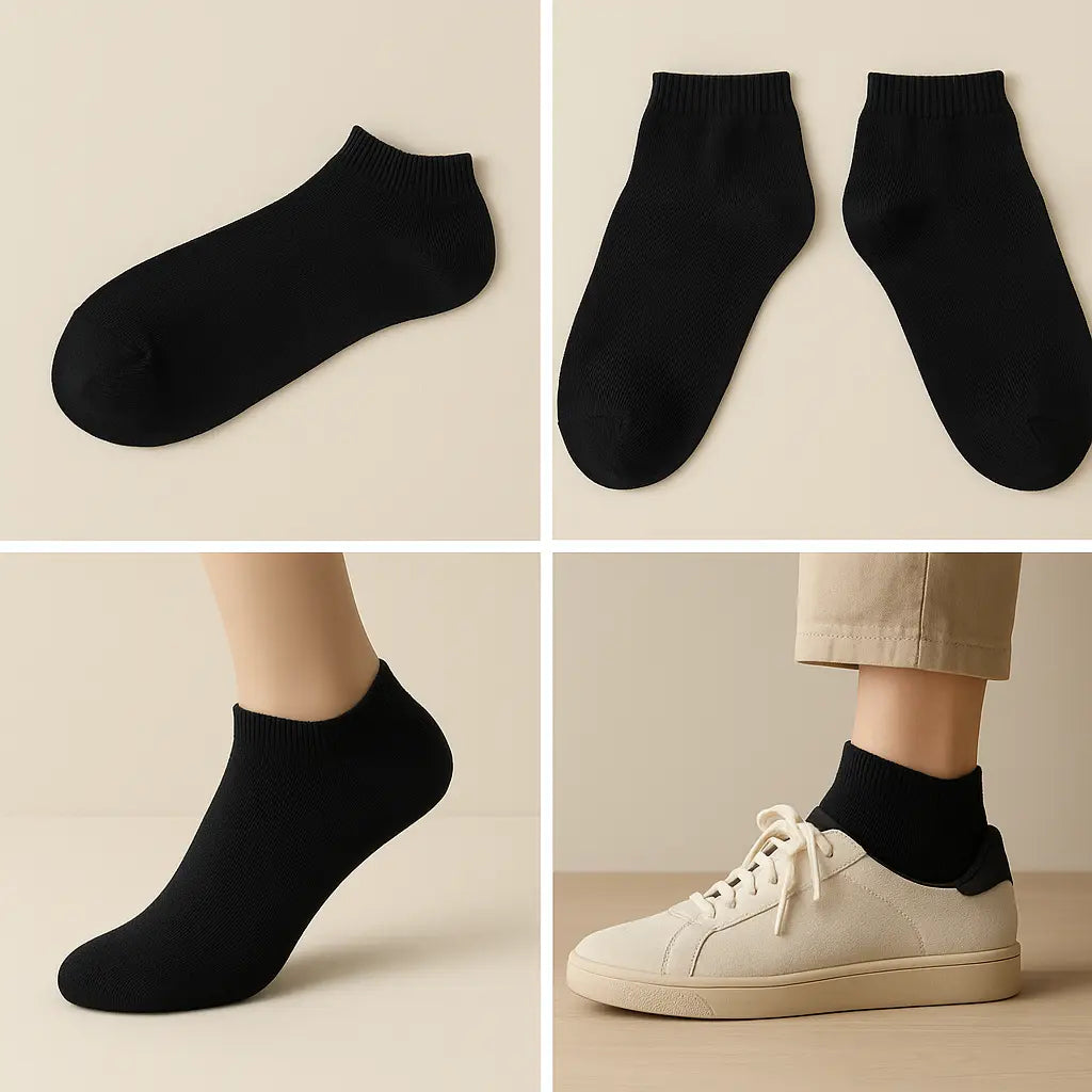 Chaussettes Hommes Socquettes Coton Noir SOXX galerie produit