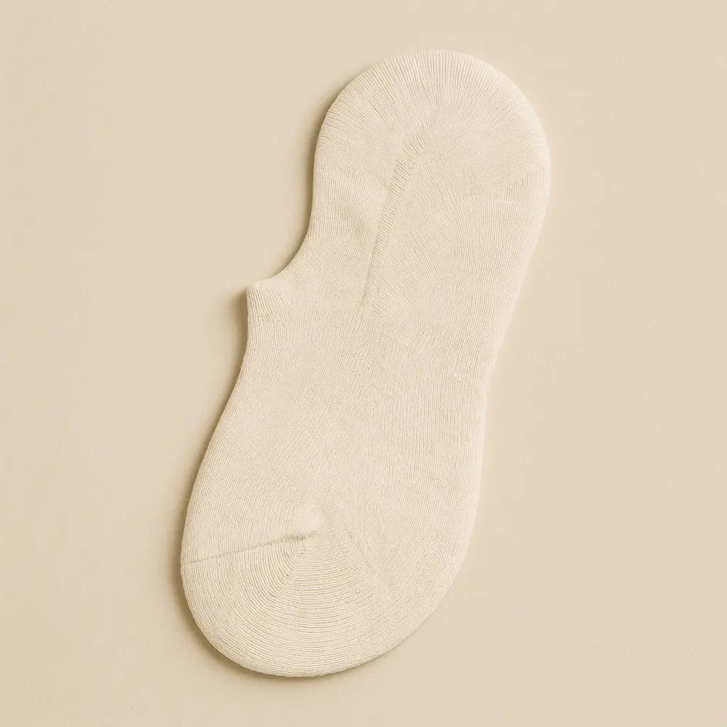 Chaussettes Hommes Socquettes Avoine en Coton vue à plat