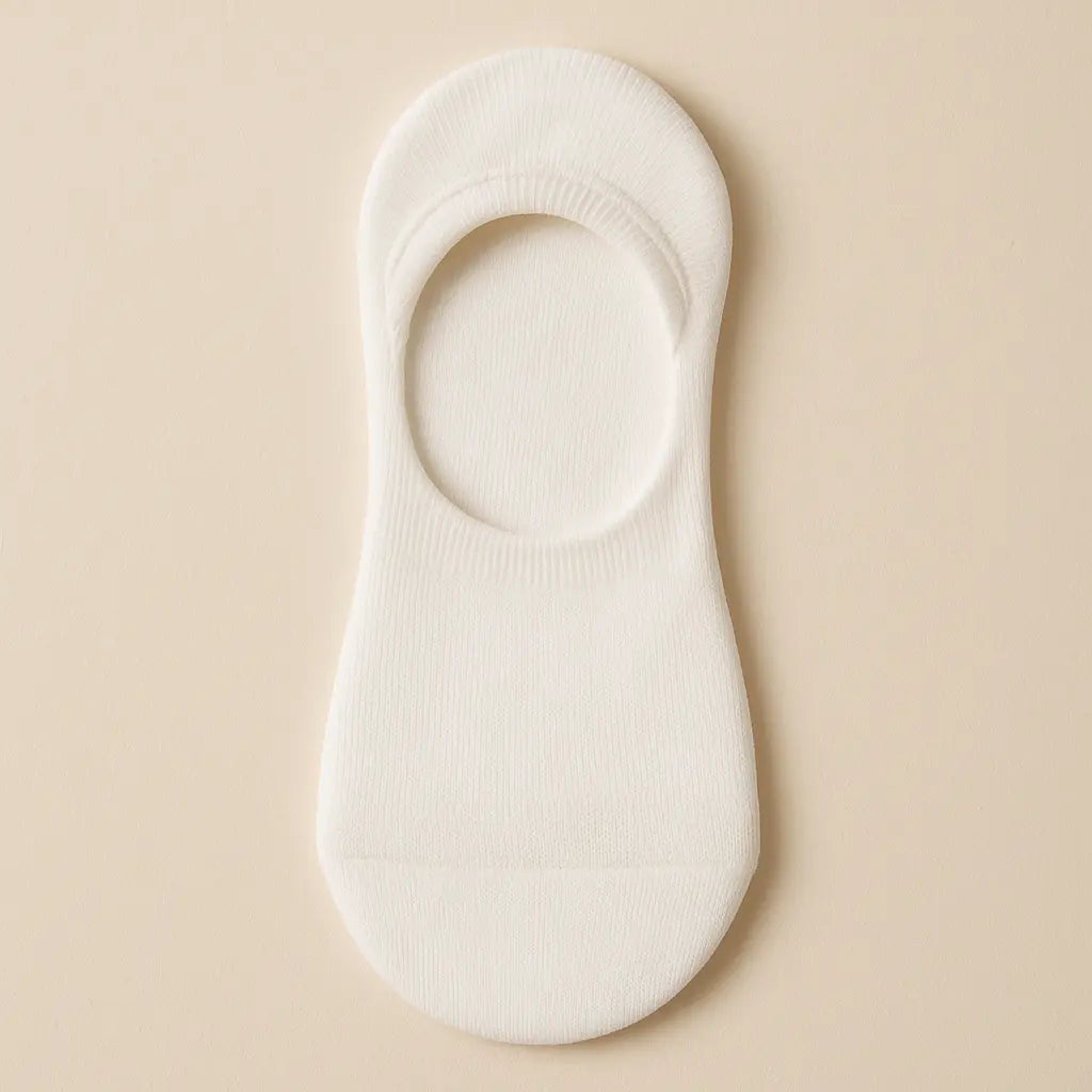 Chaussettes homme socquettes coton blanc SOXX vue à plat