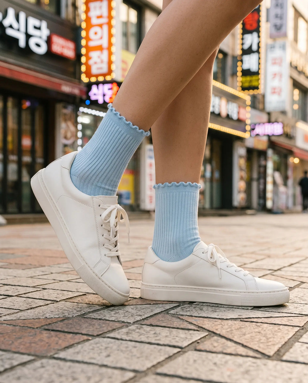 Couleurs Pastel Dentelles Femmes Coton SOXX  Chaussettes